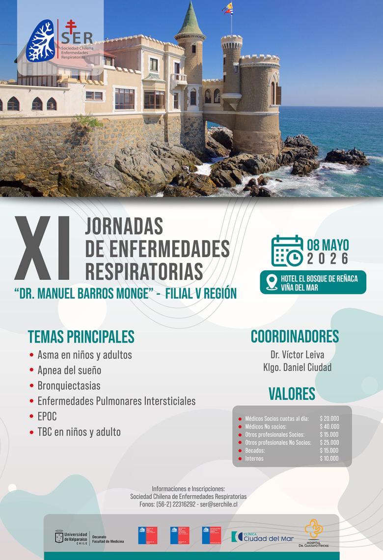 XI Jornadas de Enfermedades Respiratorias, Sociedad Chilena de Enfermedades Respiratorias